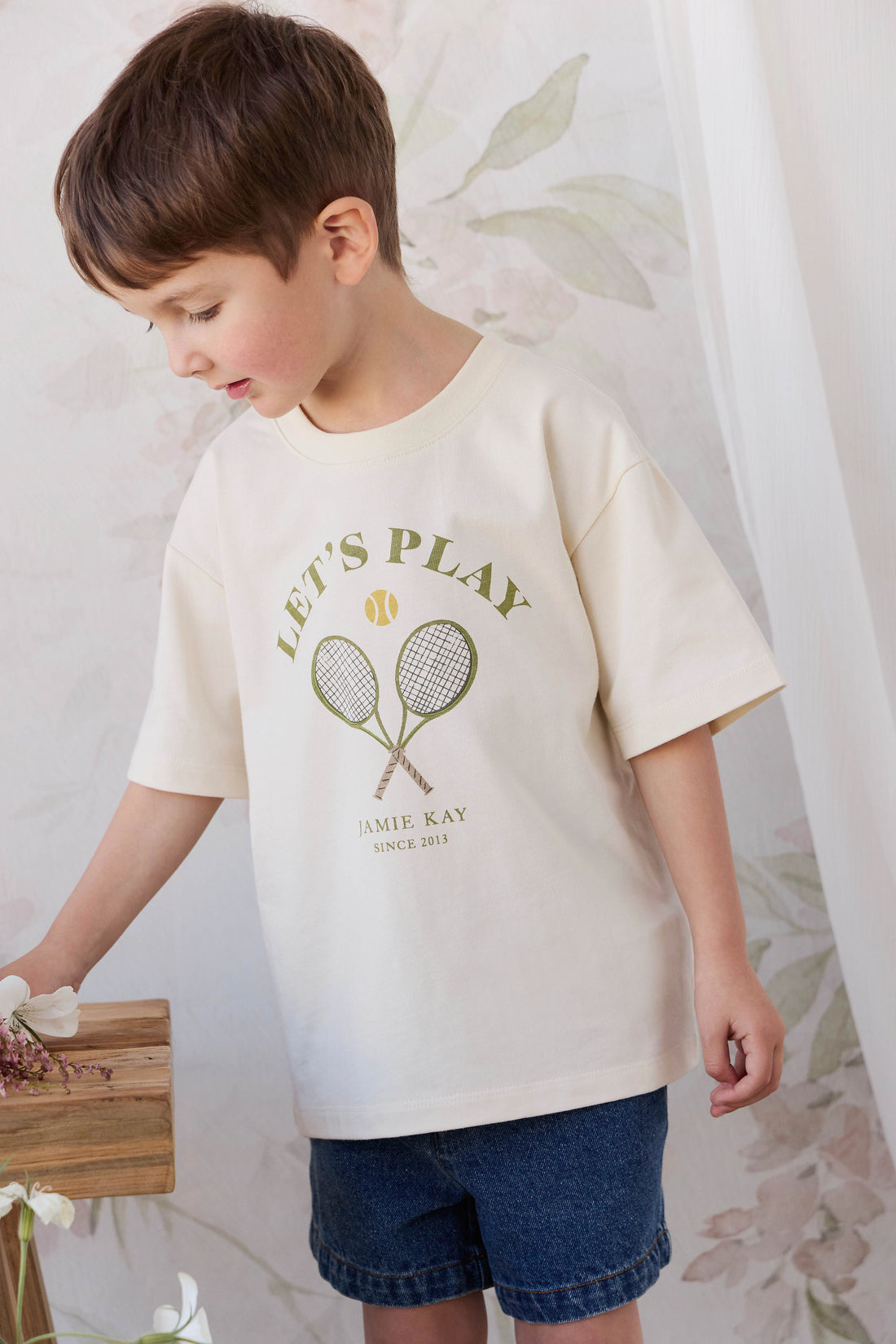 Organic Cotton Bjorn Tee - Lets Play Tofu Childrens Top from Jamie Kay Australia
