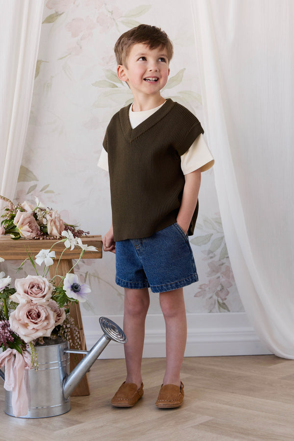 Elliot Vest - Forest Childrens Vest from Jamie Kay Australia