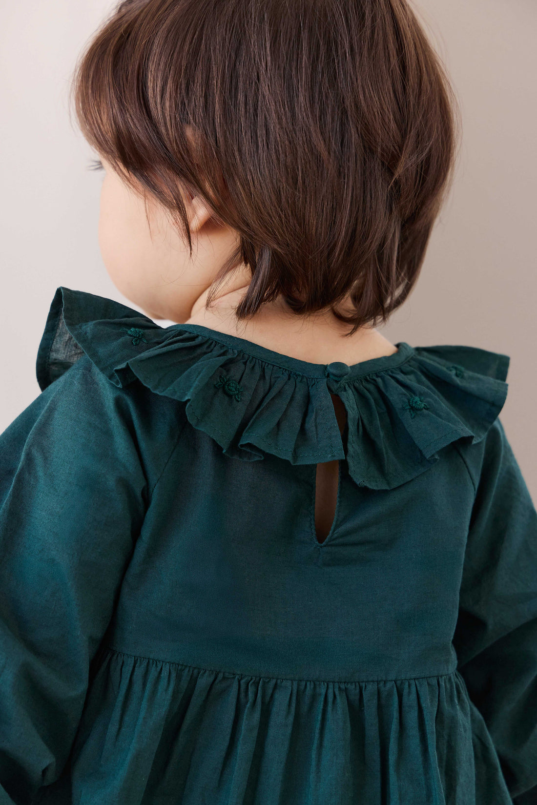 Organic Cotton Hartlen Playsuit - Deep Fern Childrens Playsuit from Jamie Kay Australia