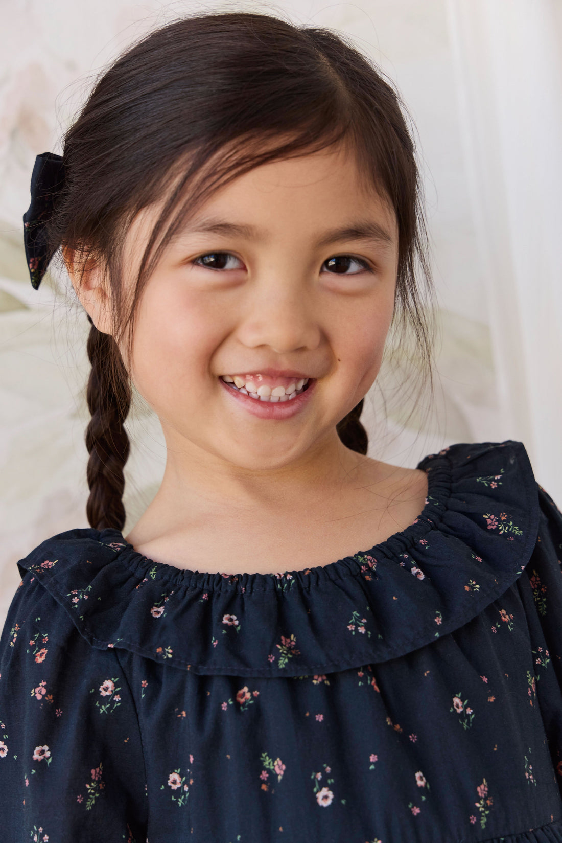 Organic Cotton Tayah Dress - Eloise Navy Childrens Dress from Jamie Kay Australia