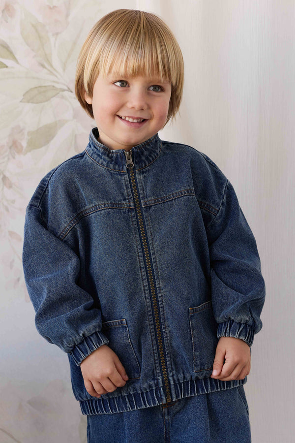 Murray Denim Jacket - Classic Wash Denim Childrens Jacket from Jamie Kay Australia