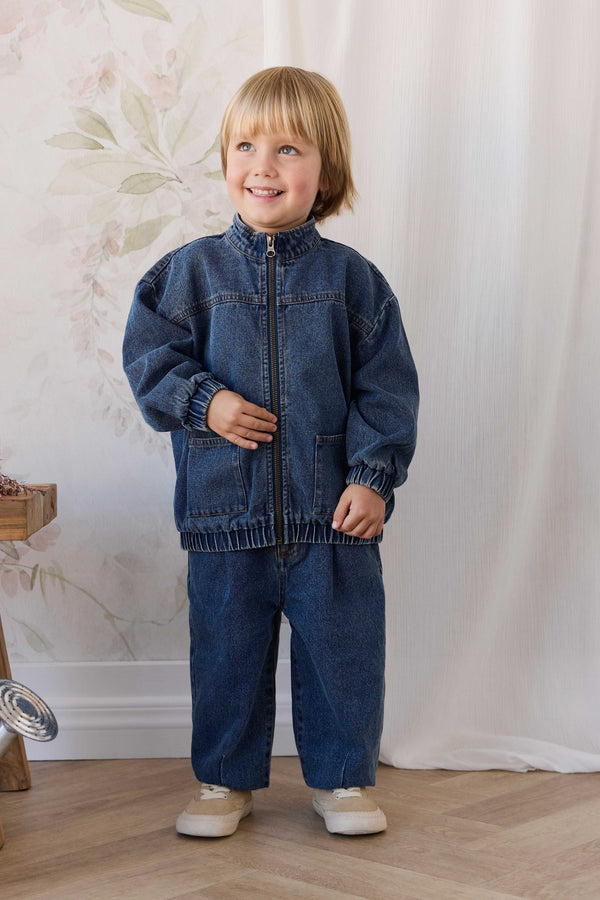 Penn Denim Pant - Classic Wash Denim Childrens from Jamie Kay Australia