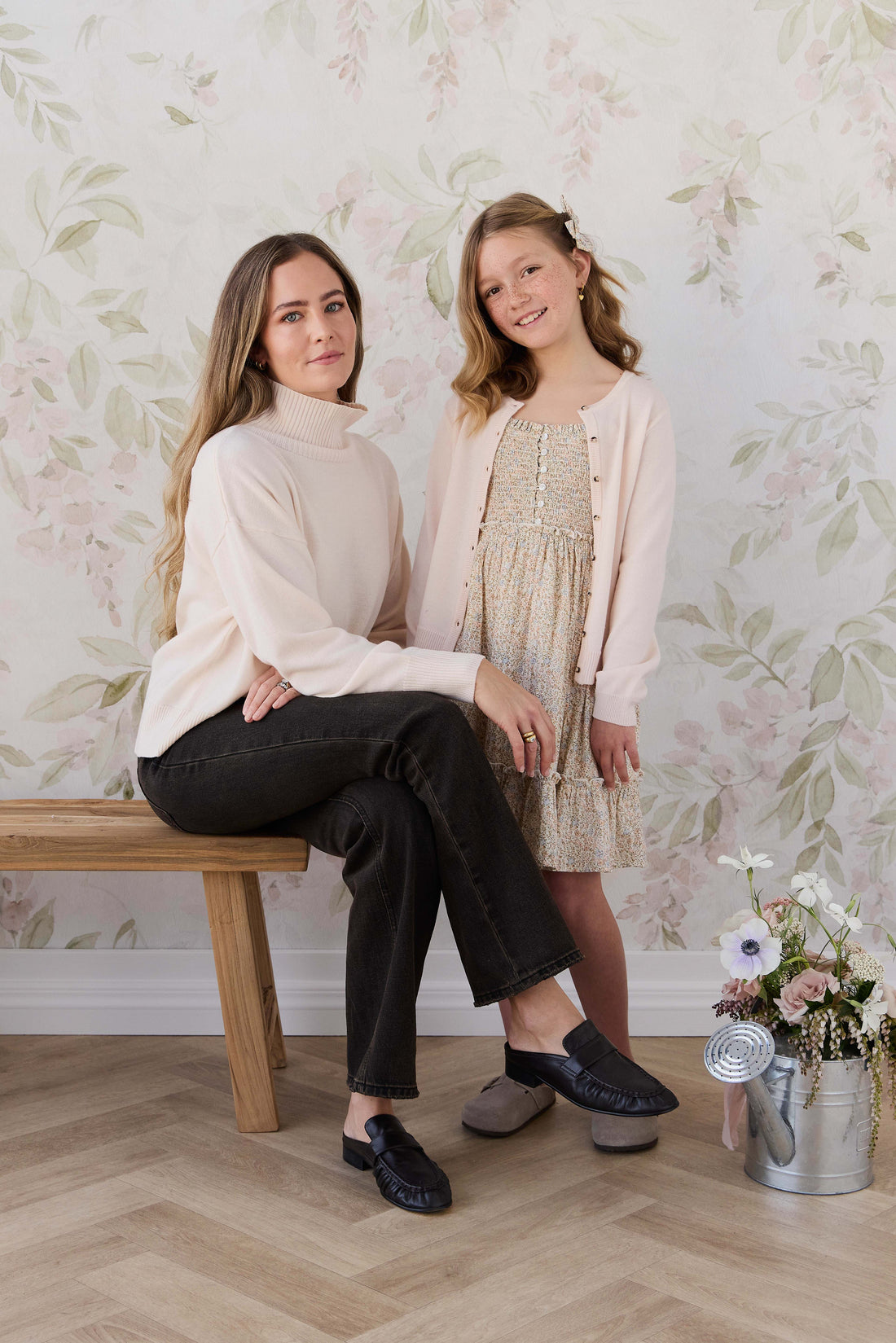 Merino Womens Turtleneck Jumper - Ivory Childrens Jumper from Jamie Kay Australia