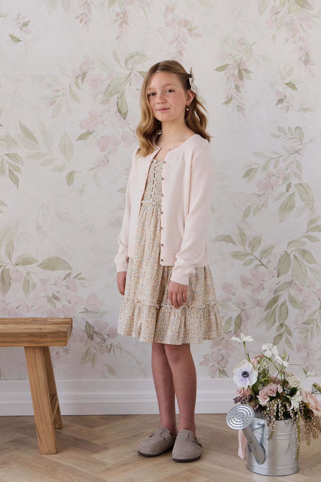Merino Camille Cardigan - White Rabbit Childrens Cardigan from Jamie Kay Australia