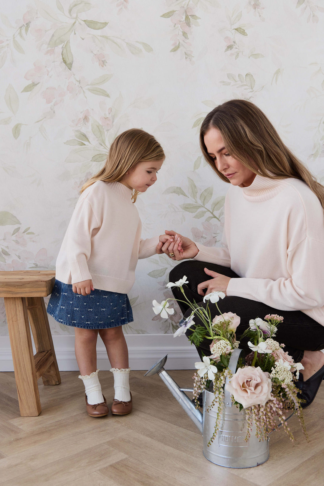 Merino Womens Turtleneck Jumper - Ivory Childrens Jumper from Jamie Kay Australia
