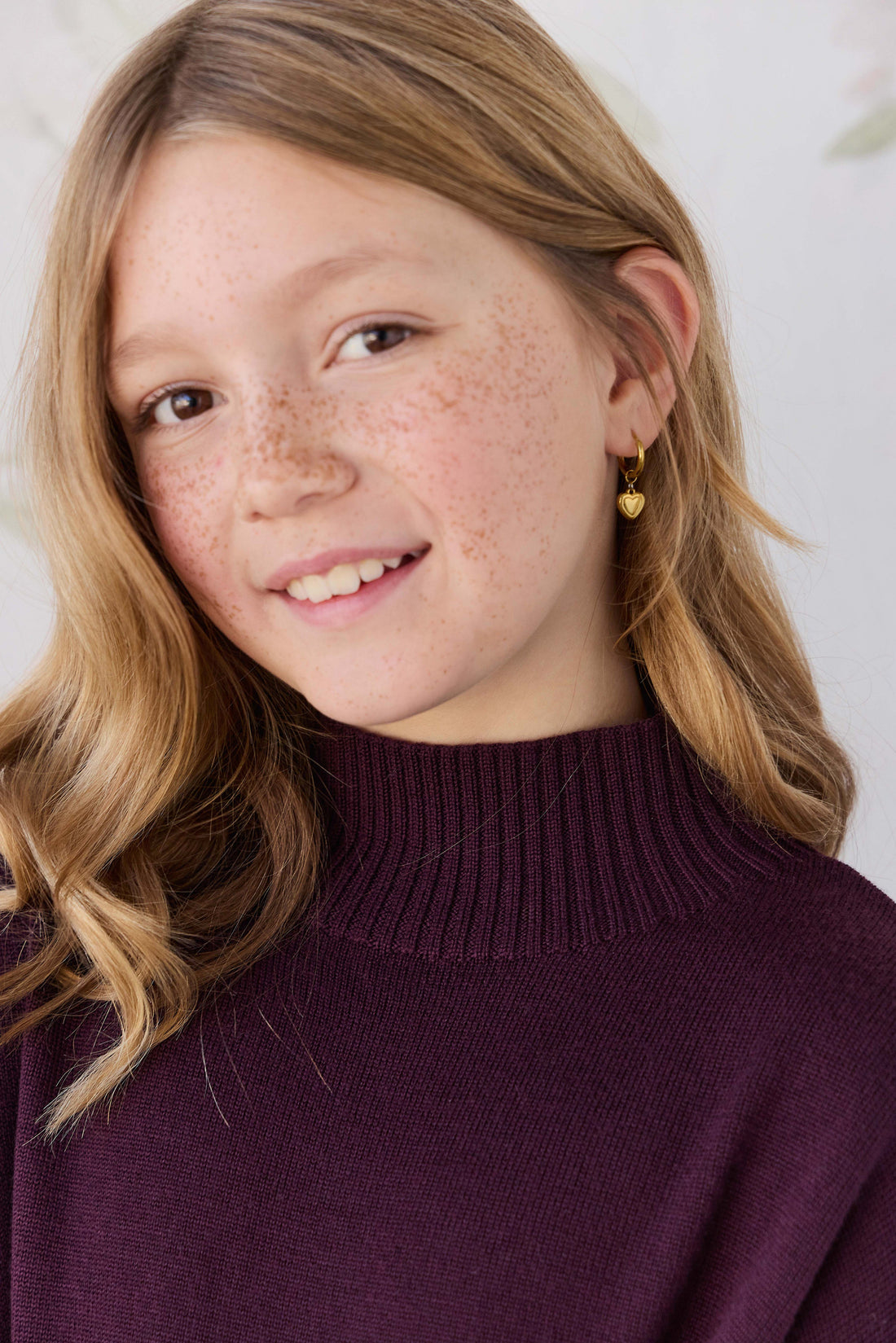 Merino Turtleneck Jumper - Blackberry Childrens Jumper from Jamie Kay Australia