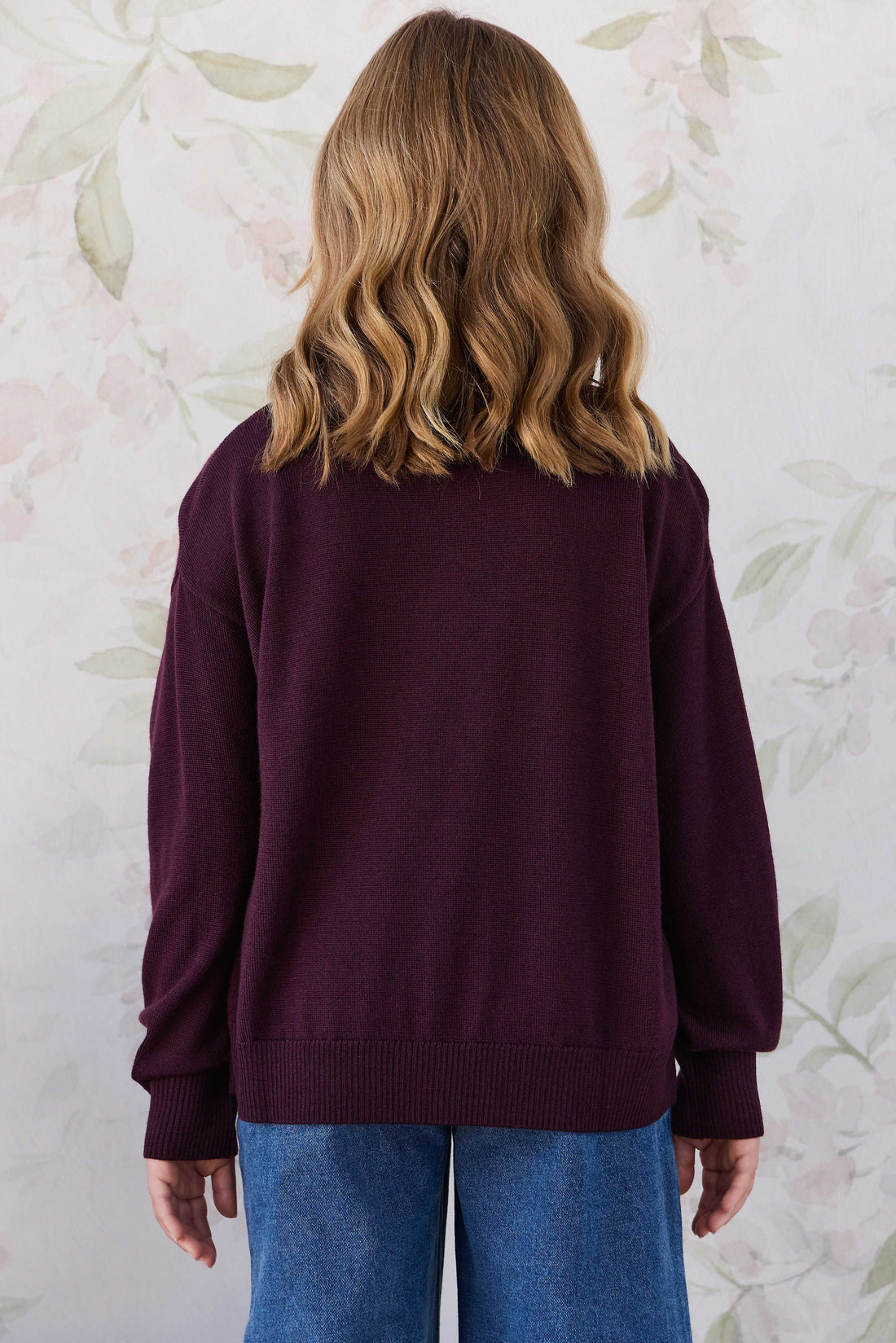 Merino Turtleneck Jumper - Blackberry Childrens Jumper from Jamie Kay Australia