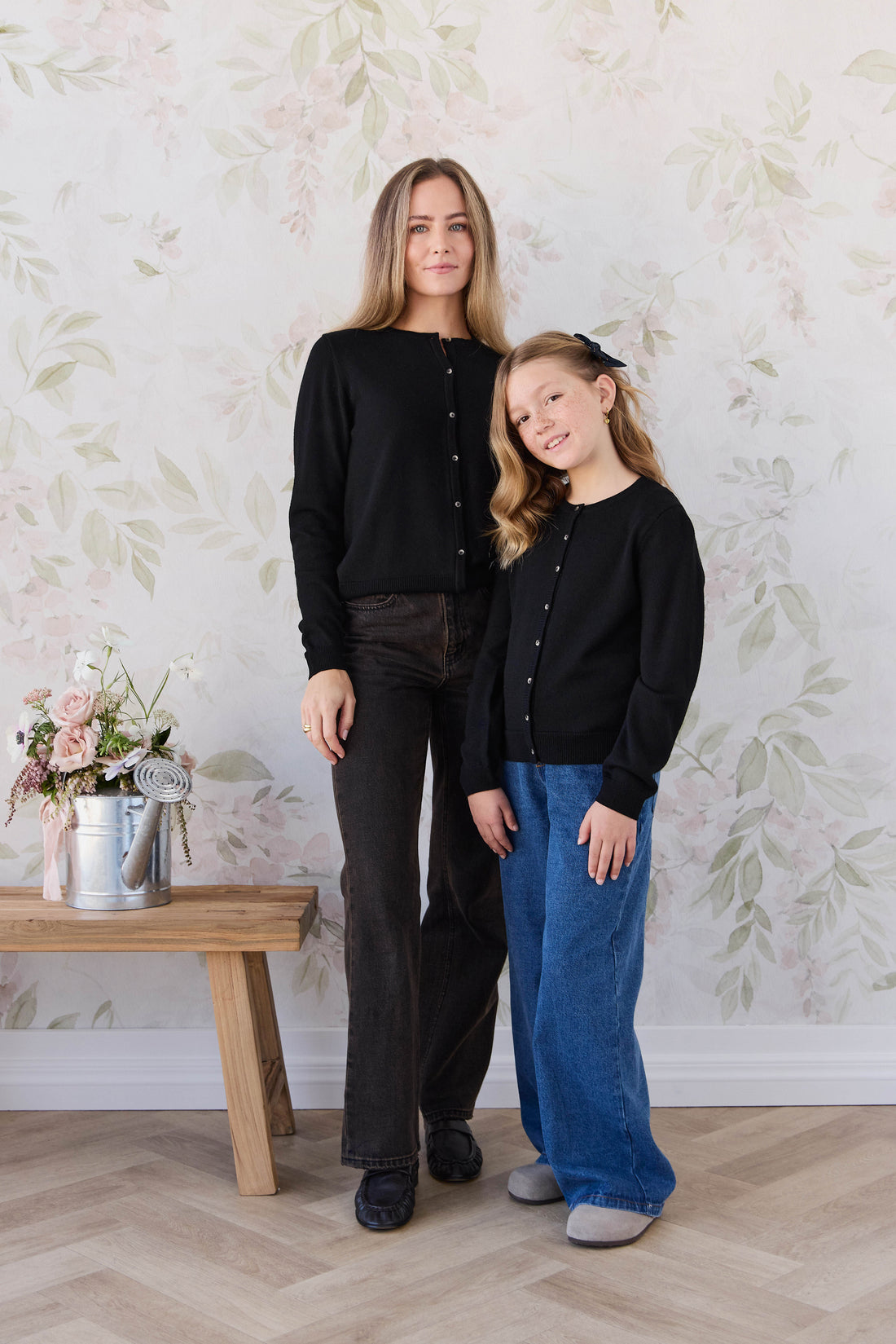 Merino Camille Womens Cardigan - Black Childrens Cardigan from Jamie Kay Australia