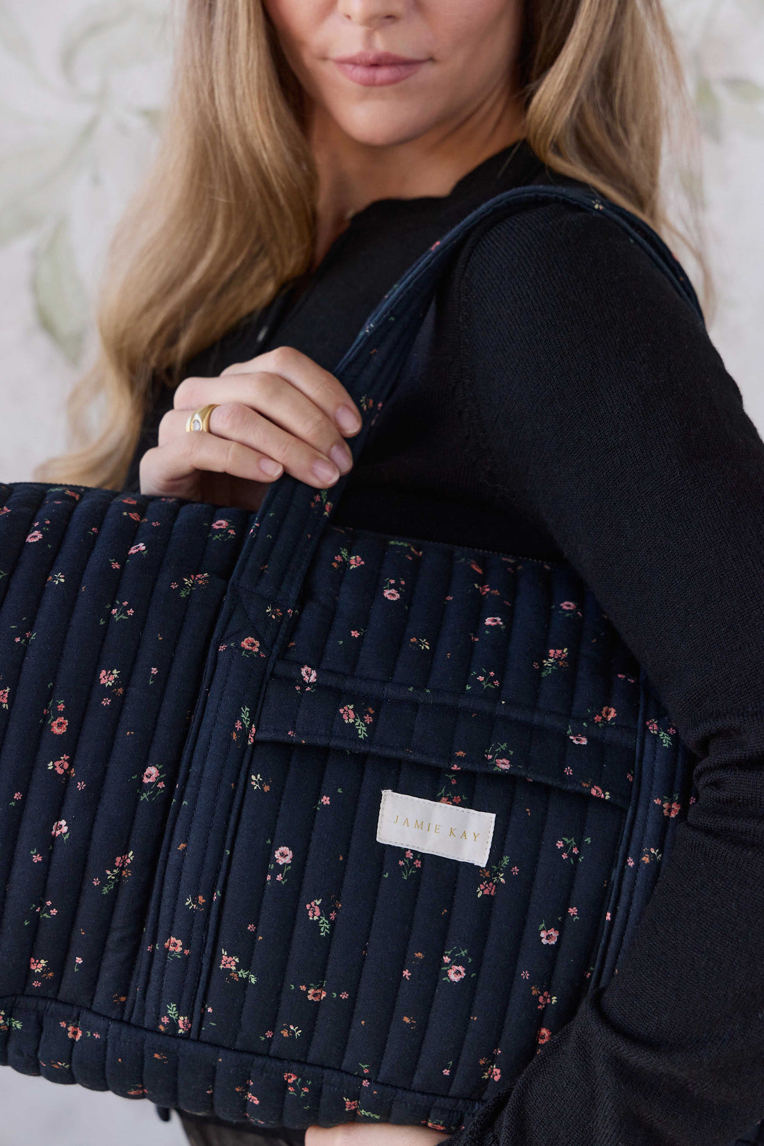 Adelaide Quilted Overnight Bag - Eloise Navy Childrens Bag from Jamie Kay Australia
