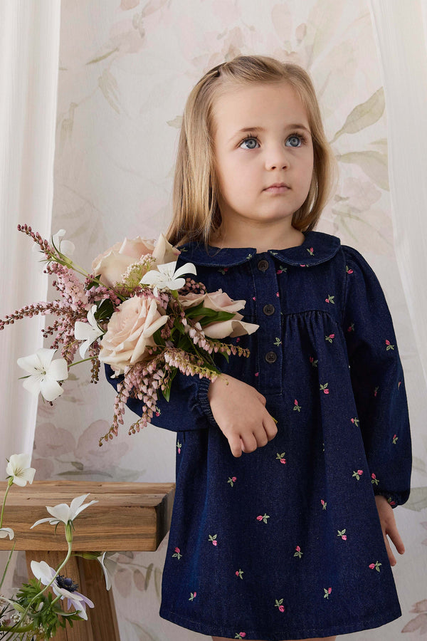 Gracen Dress - Rosebud Denim Childrens Dress from Jamie Kay Australia