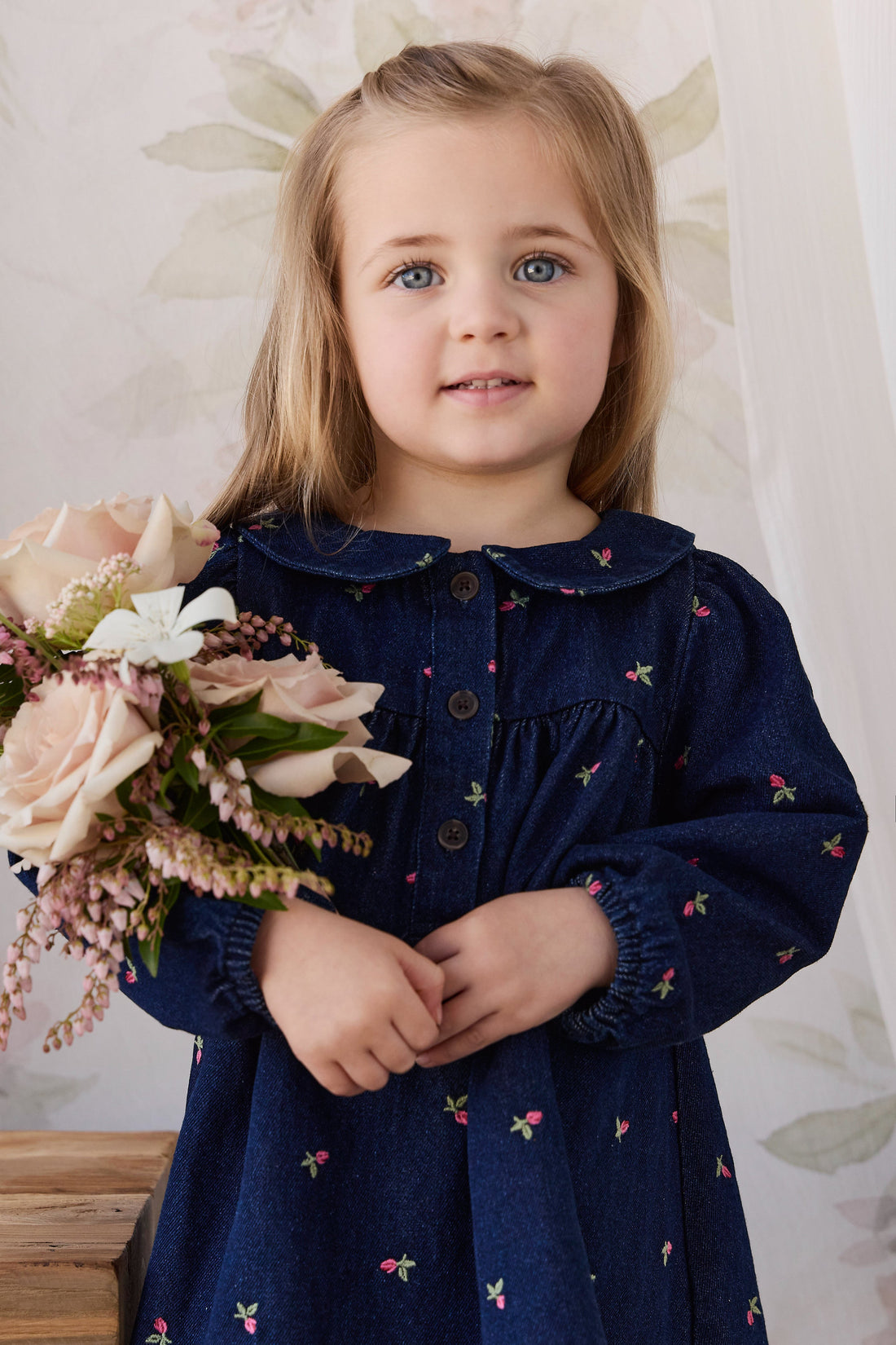 Gracen Dress - Rosebud Denim Childrens Dress from Jamie Kay Australia