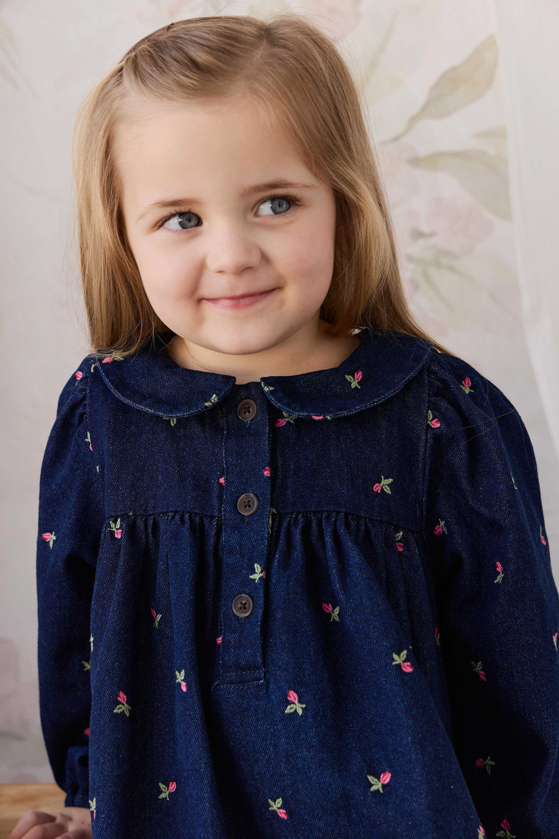 Gracen Dress - Rosebud Denim Childrens Dress from Jamie Kay Australia