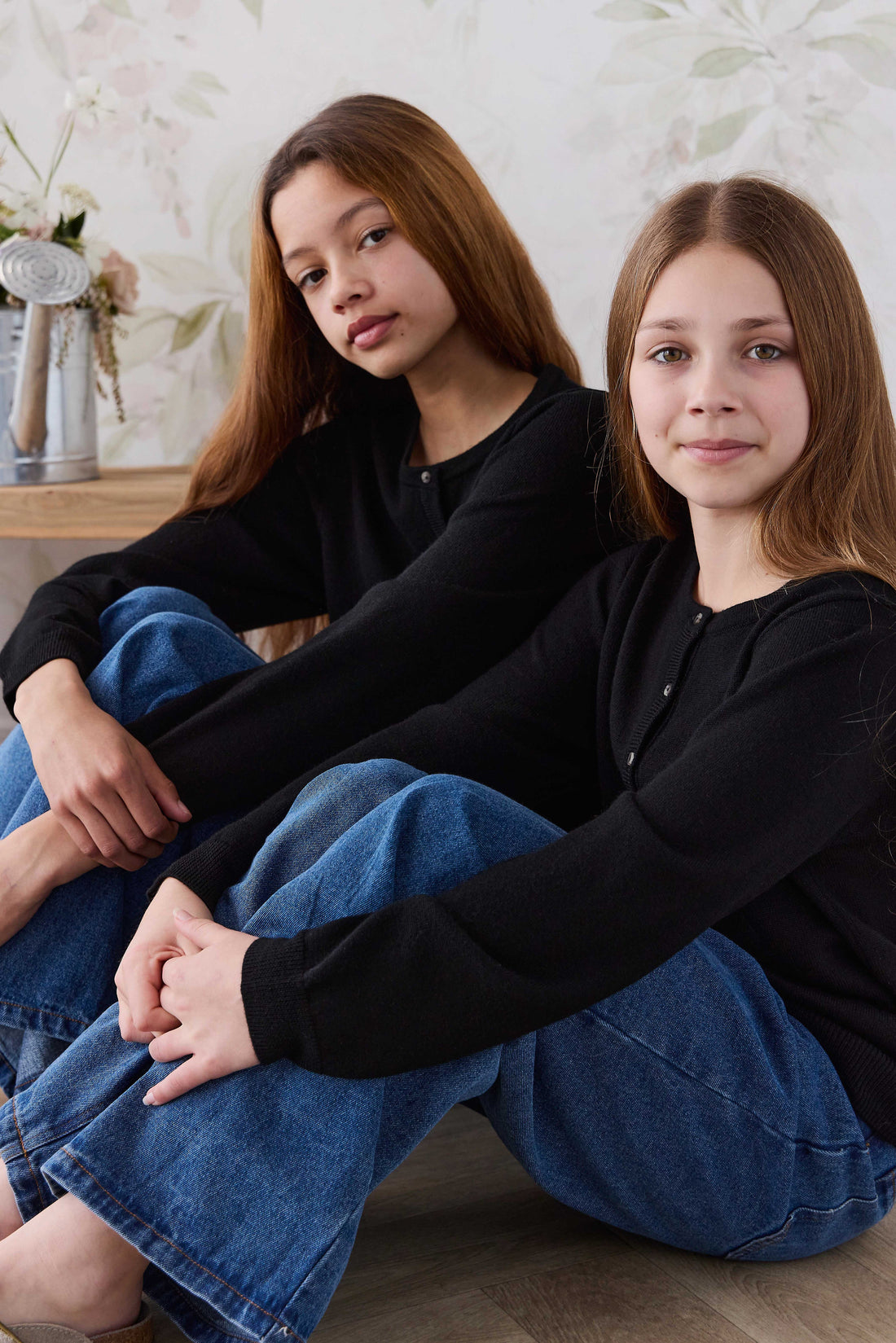 Merino Camille Cardigan - Black Childrens Cardigan from Jamie Kay Australia