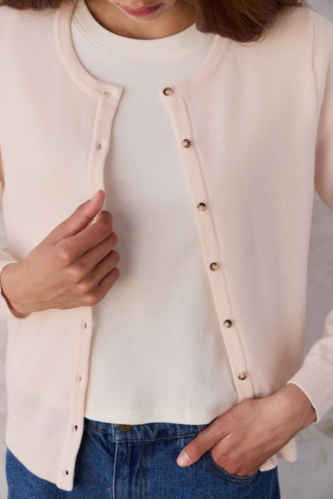 Merino Camille Cardigan - White Rabbit Childrens Cardigan from Jamie Kay Australia