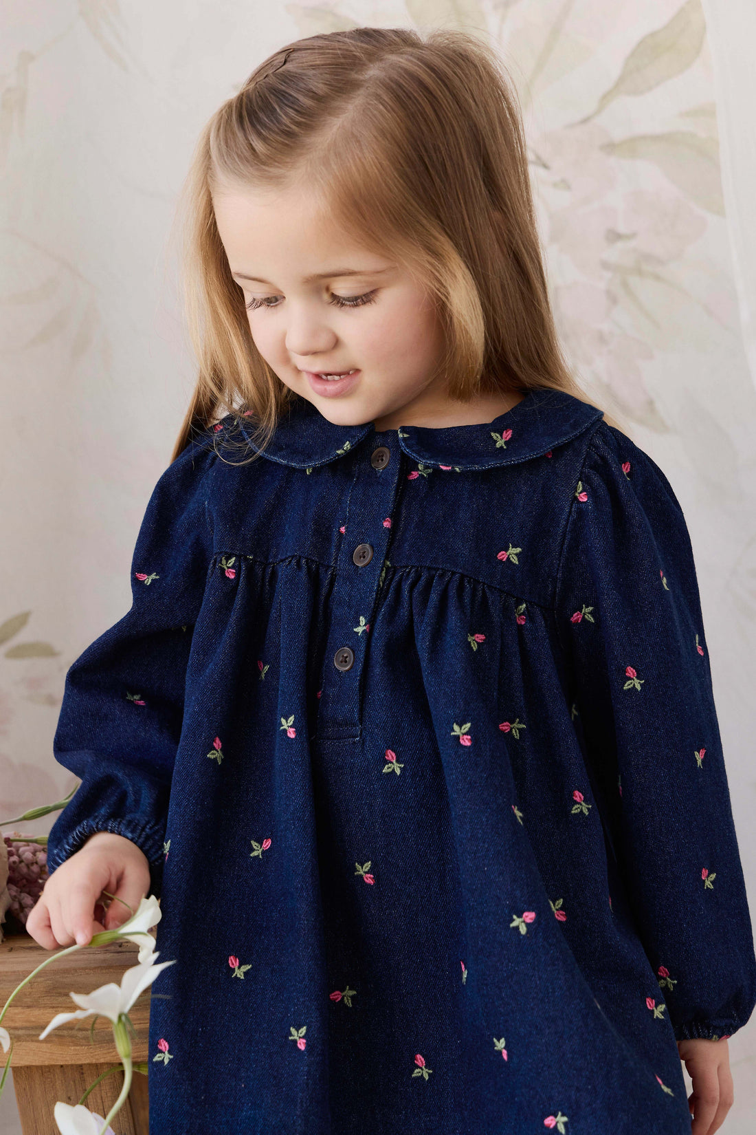 Gracen Dress - Rosebud Denim Childrens Dress from Jamie Kay Australia