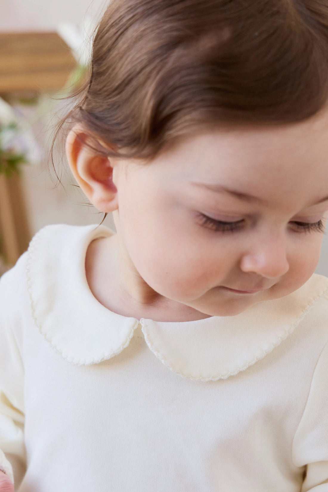 Pima Cotton Wrenley Bodysuit - Parchment Childrens Bodysuit from Jamie Kay Australia