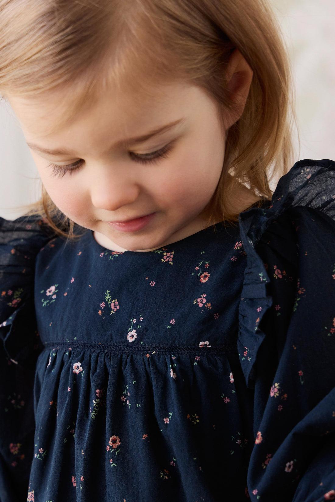 Organic Cotton Kaianna Playsuit - Eloise Navy Childrens Playsuit from Jamie Kay Australia