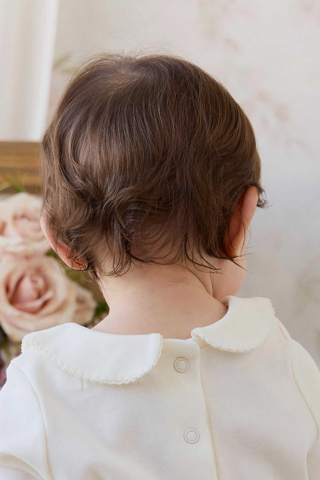 Pima Cotton Wrenley Bodysuit - Parchment Childrens Bodysuit from Jamie Kay Australia