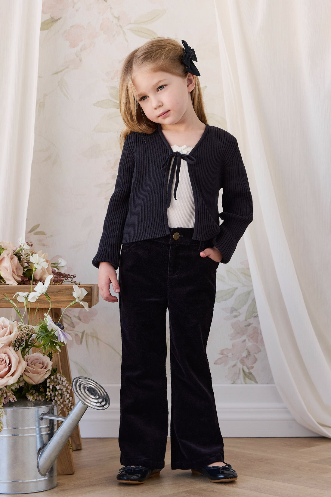 Gracen Pincord Pant - Eclipse Childrens Pants from Jamie Kay Australia