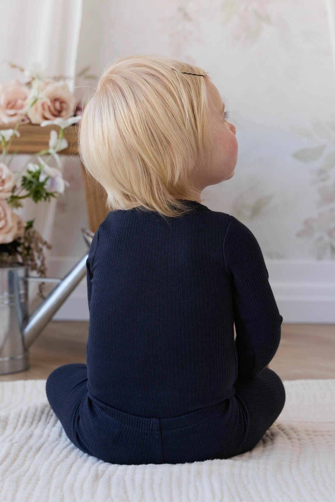 Organic Cotton Modal Maude Bodysuit - Eclipse Childrens Bodysuit from Jamie Kay Australia