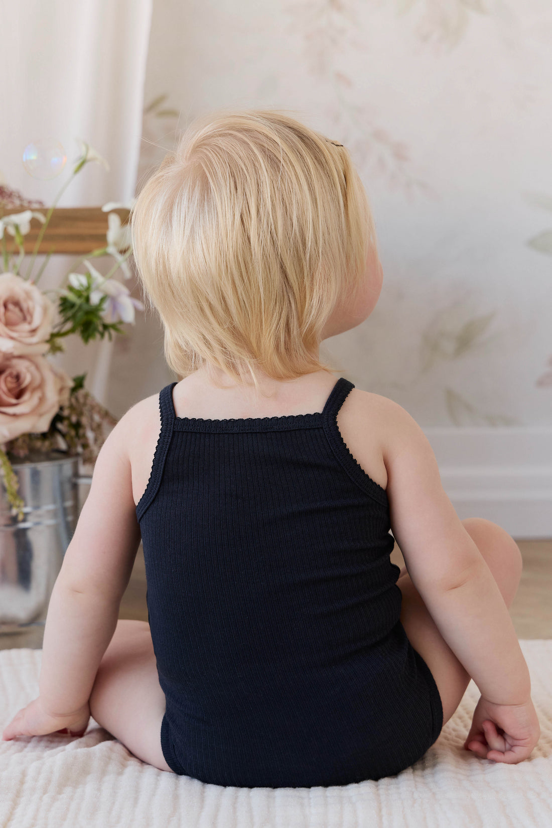 Organic Cotton Modal Laylin Singletsuit - Eclipse Childrens Bodysuit from Jamie Kay Australia