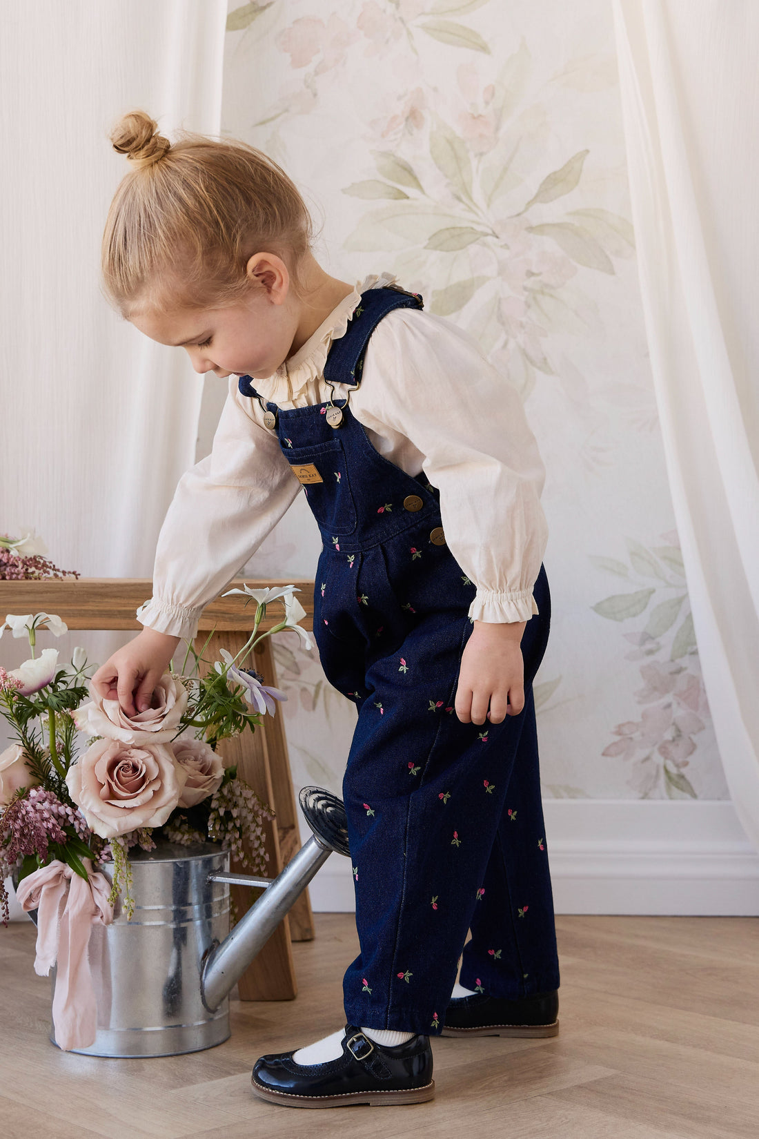 Blair Overall - Rosebud Denim Childrens Overall from Jamie Kay Australia