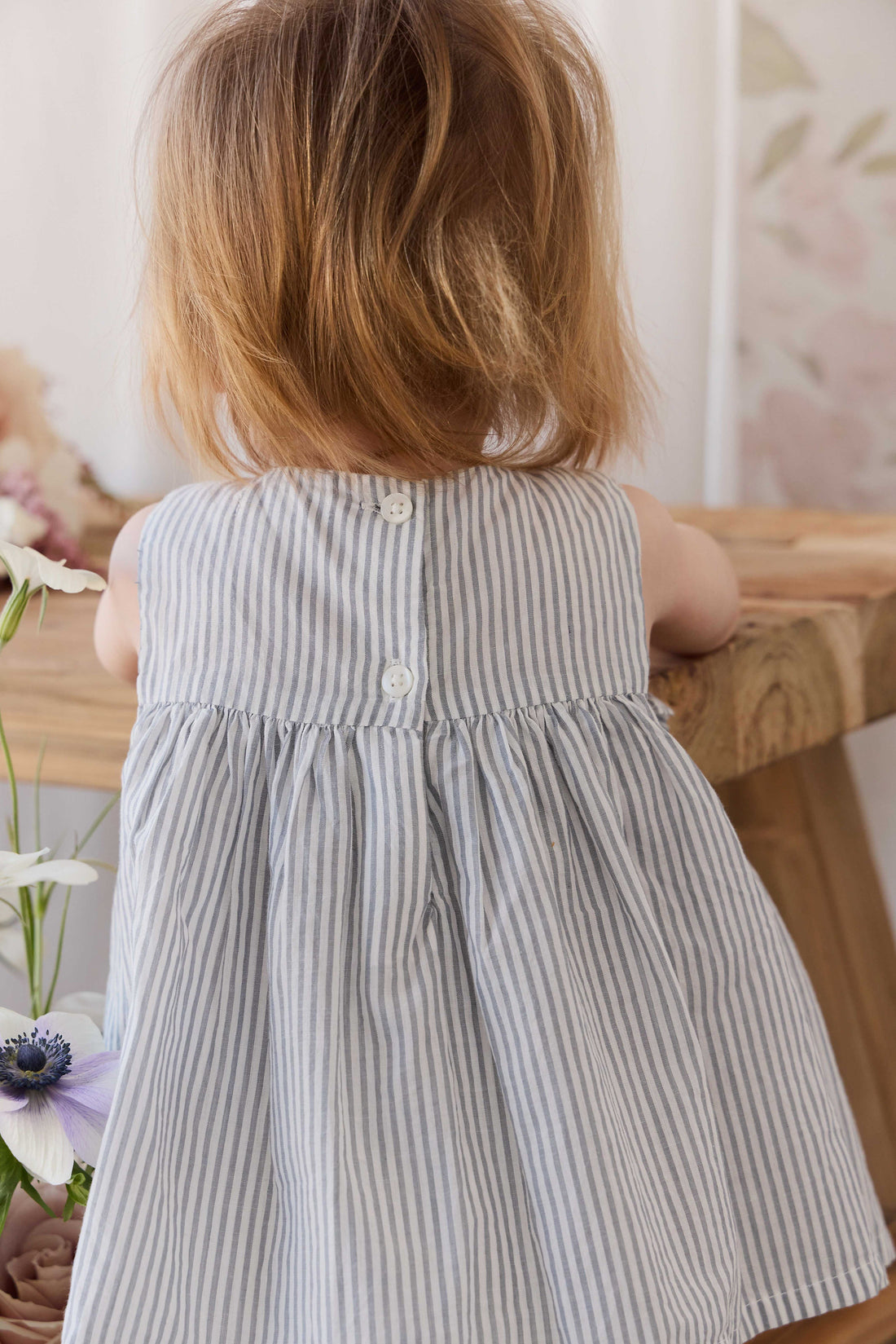 Organic Cotton Gracen Playsuit - Harbour Stripe Childrens Playsuit from Jamie Kay Australia