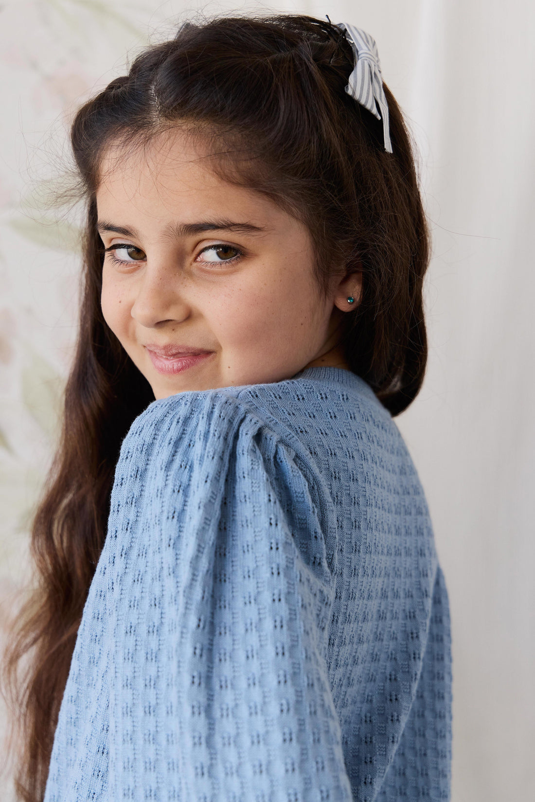 Penelope Jumper - Dusky Blue Childrens Jumper from Jamie Kay Australia