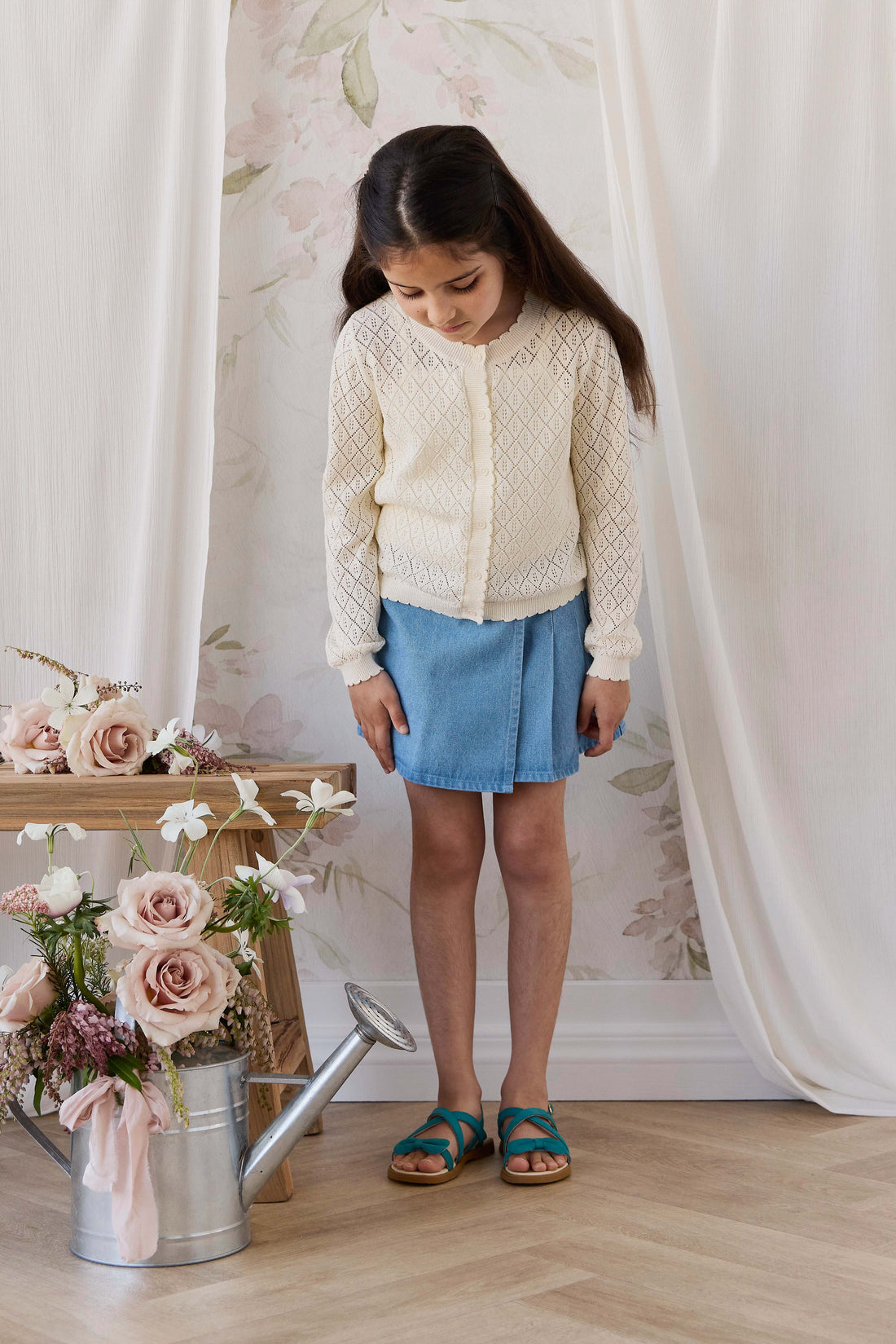 Cindy Cardigan - Vintage Lace Childrens Cardigan from Jamie Kay Australia