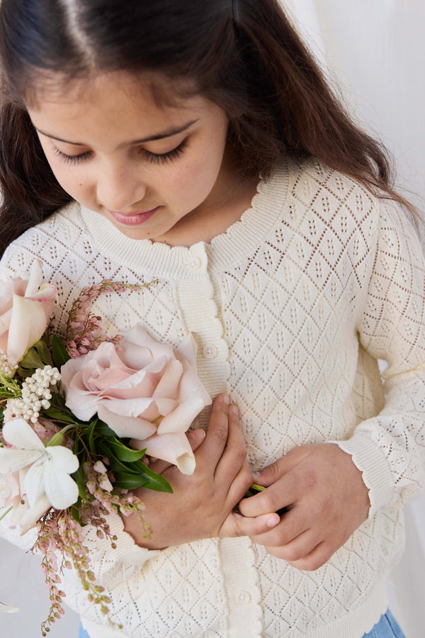 Cindy Cardigan - Vintage Lace Childrens Cardigan from Jamie Kay Australia