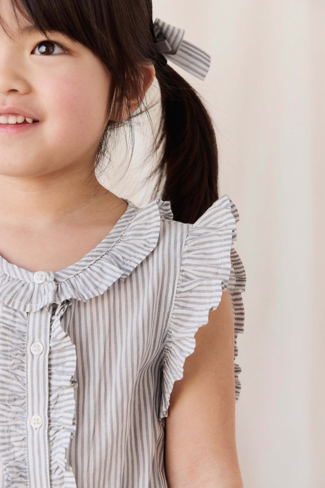 Organic Cotton Calianna Top - Harbour Stripe Childrens Top from Jamie Kay Australia