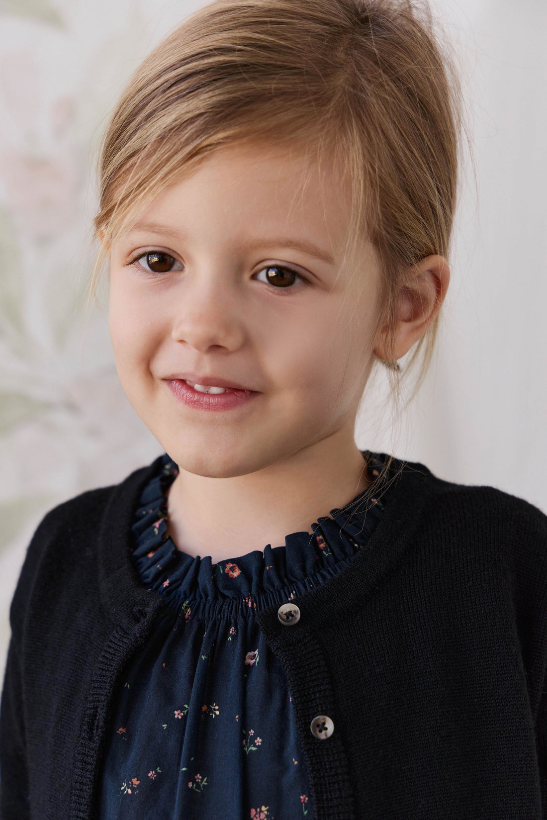 Merino Camille Cardigan - Black Childrens Cardigan from Jamie Kay Australia
