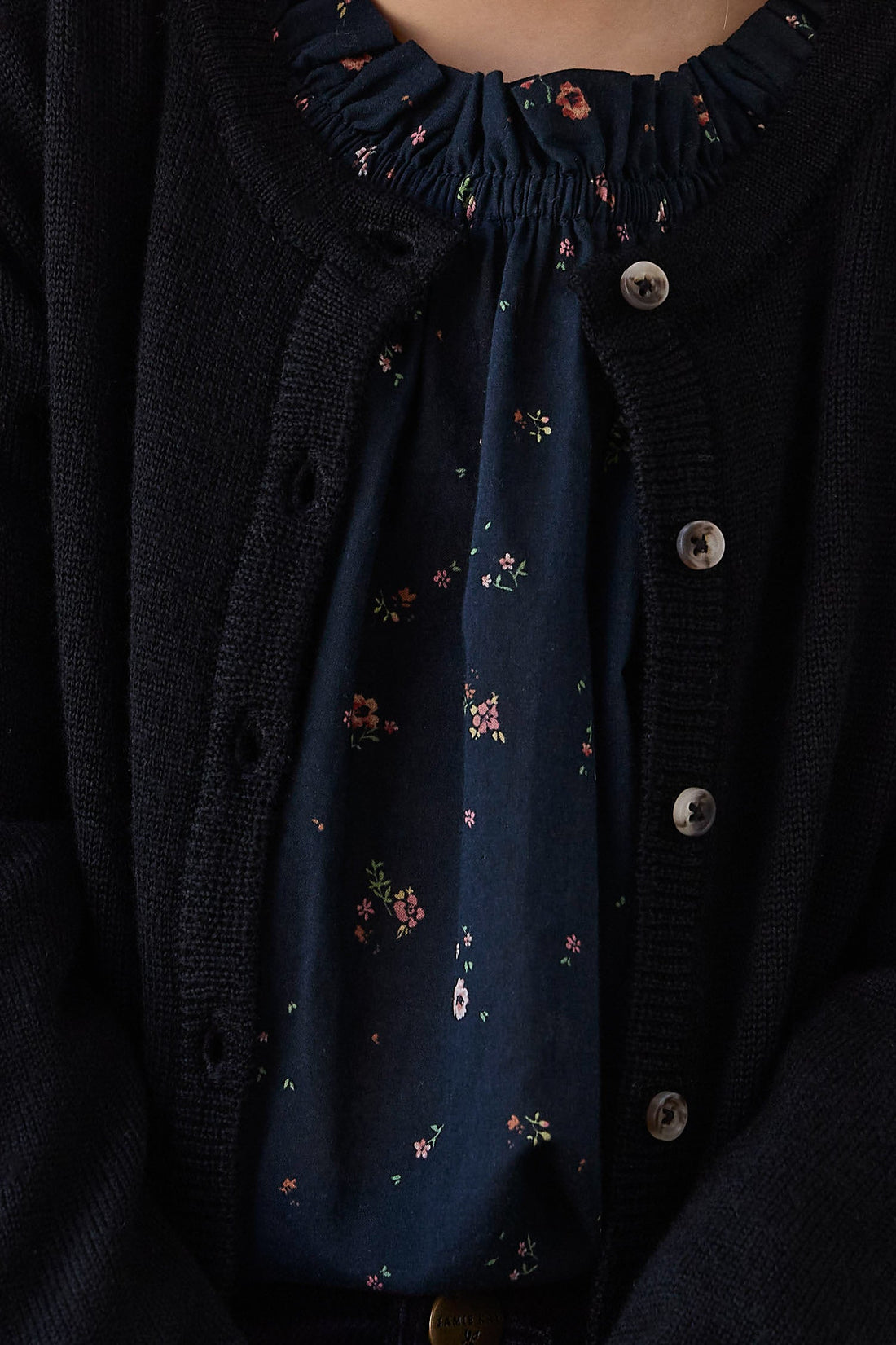 Merino Camille Cardigan - Black Childrens Cardigan from Jamie Kay Australia