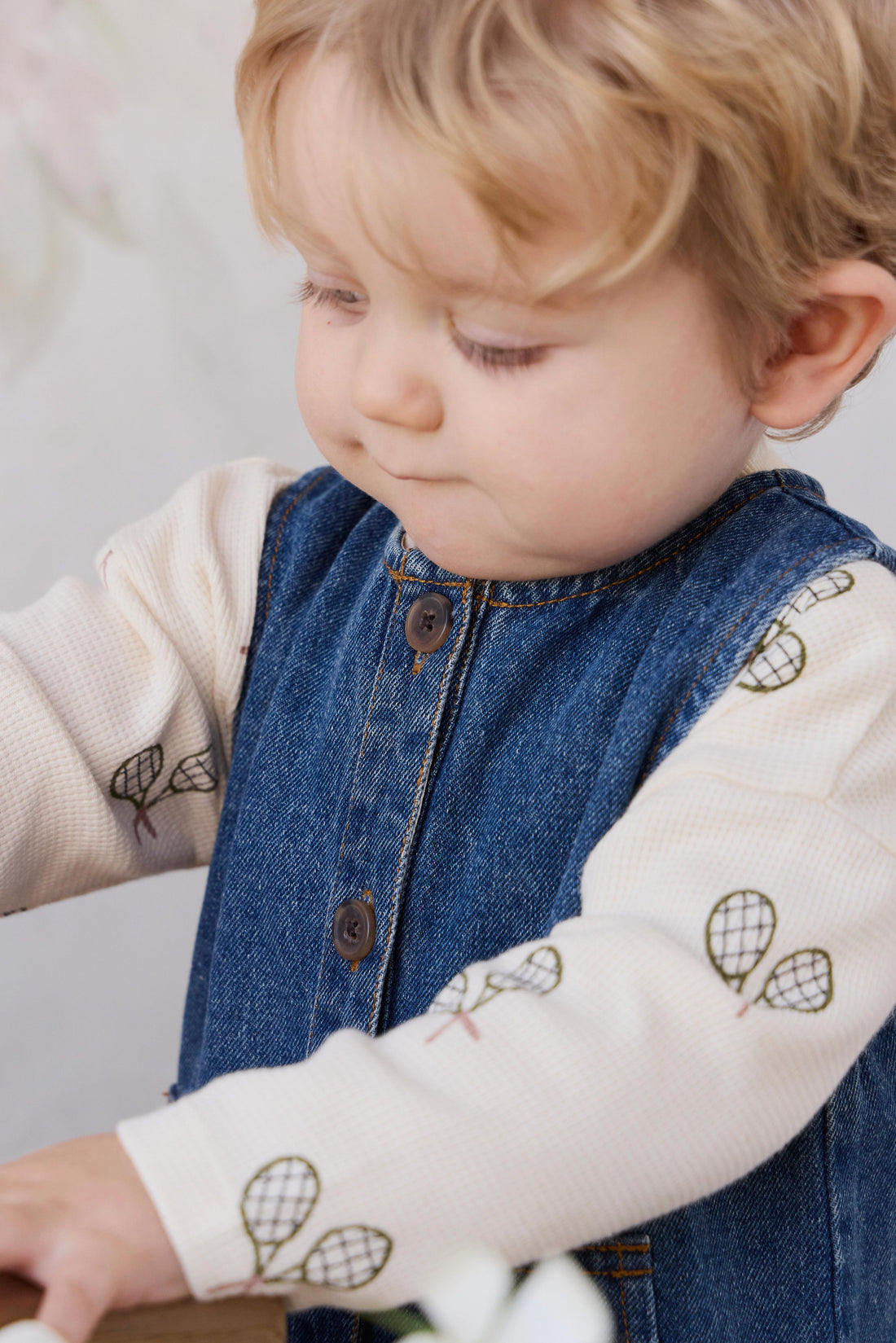 Sorrel Playsuit - Classic Wash Denim Childrens Playsuit from Jamie Kay Australia