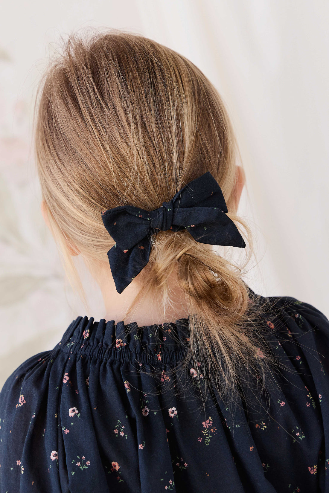 Dovie Bow - Eloise Navy Childrens Bow from Jamie Kay Australia