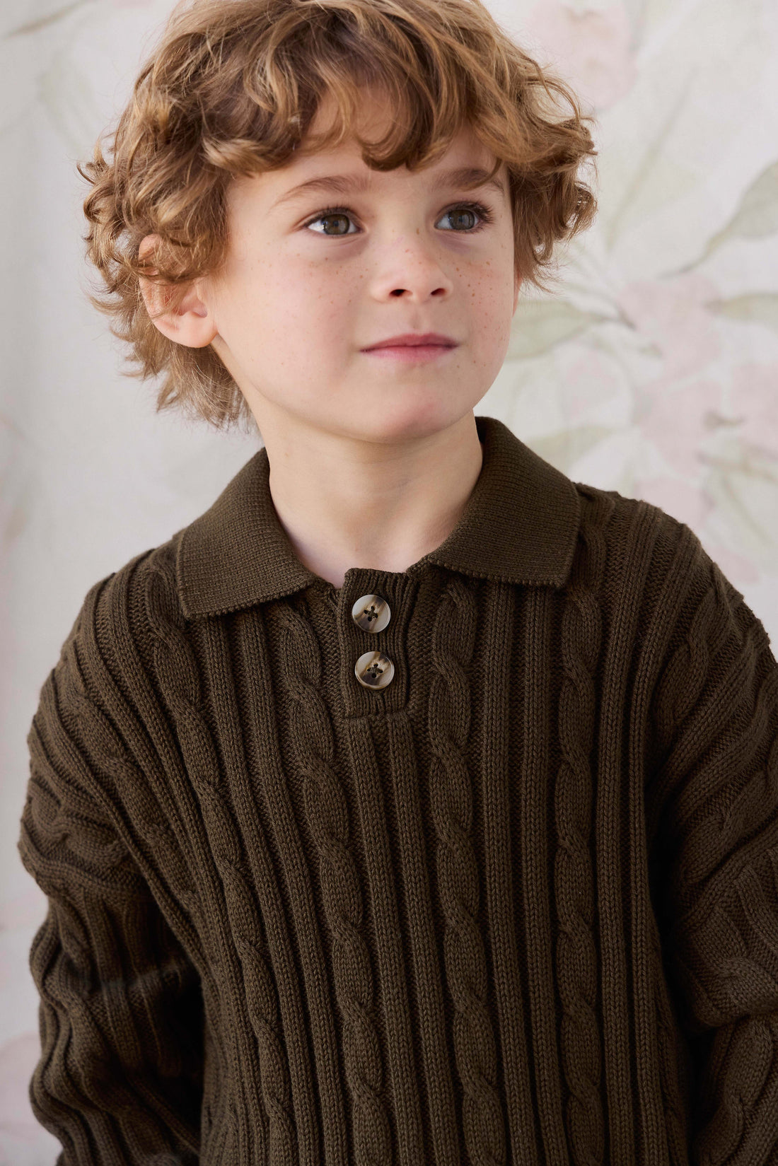 Wade Knit Jumper - Forest Childrens Jumper from Jamie Kay Australia