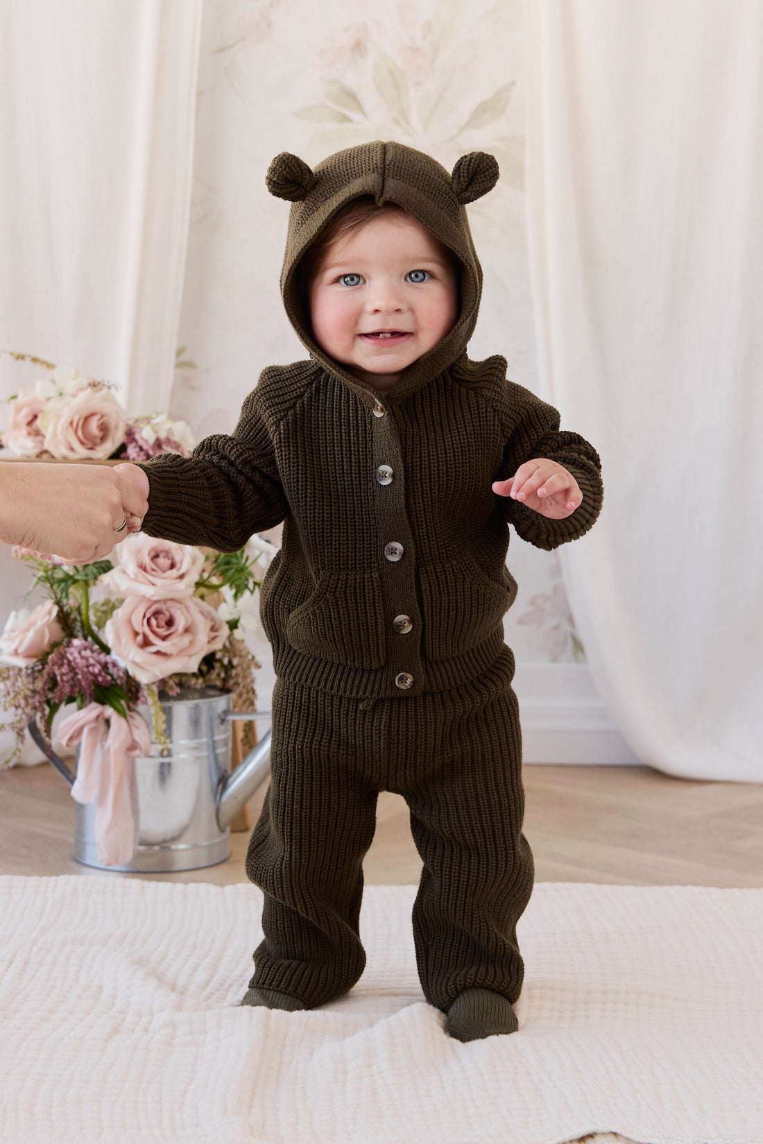 Bear Cardigan - Forest Childrens Cardigan from Jamie Kay Australia