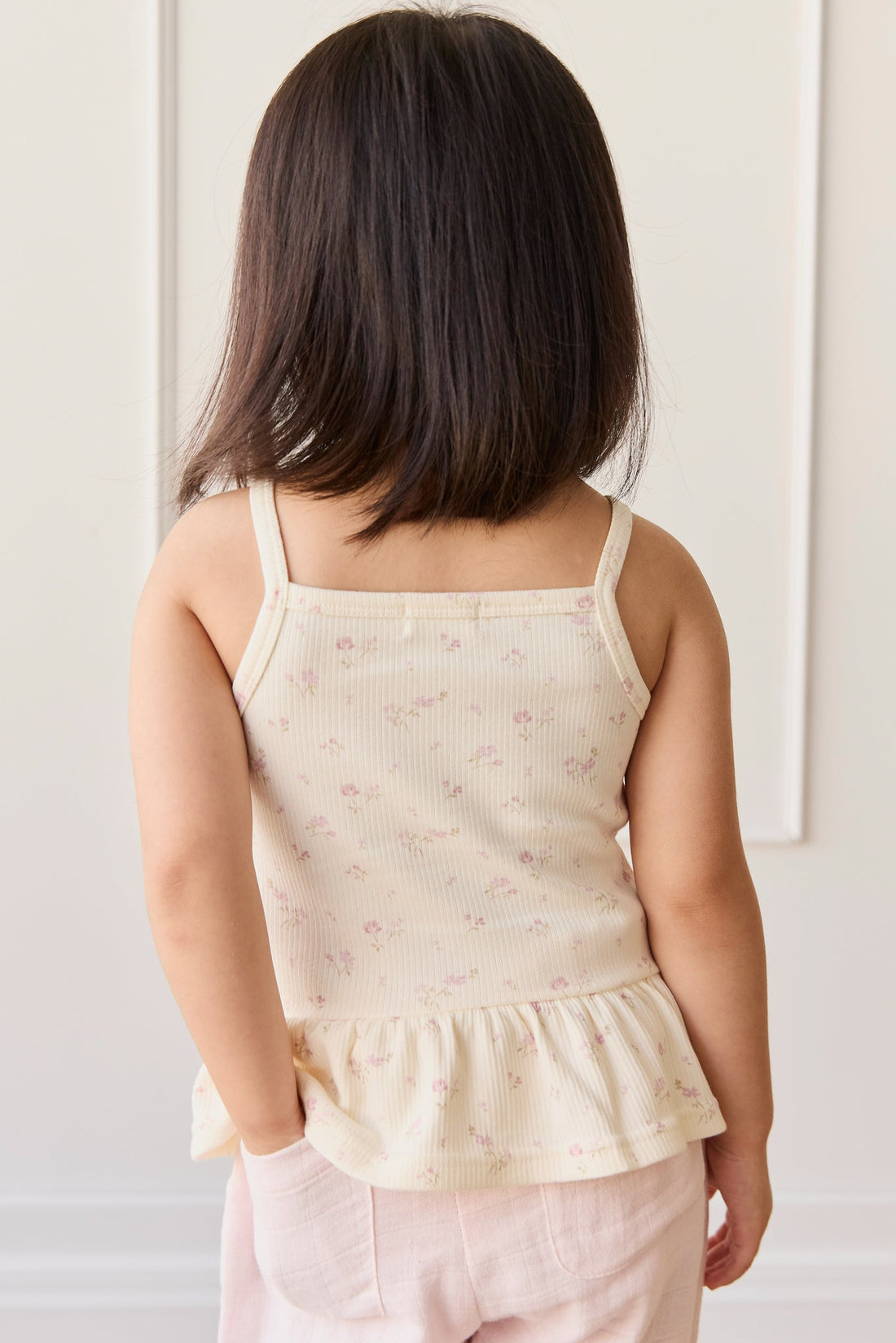 Organic Cotton Fine Rib Lillian Top - Caroline Egret Childrens Top from Jamie Kay Australia