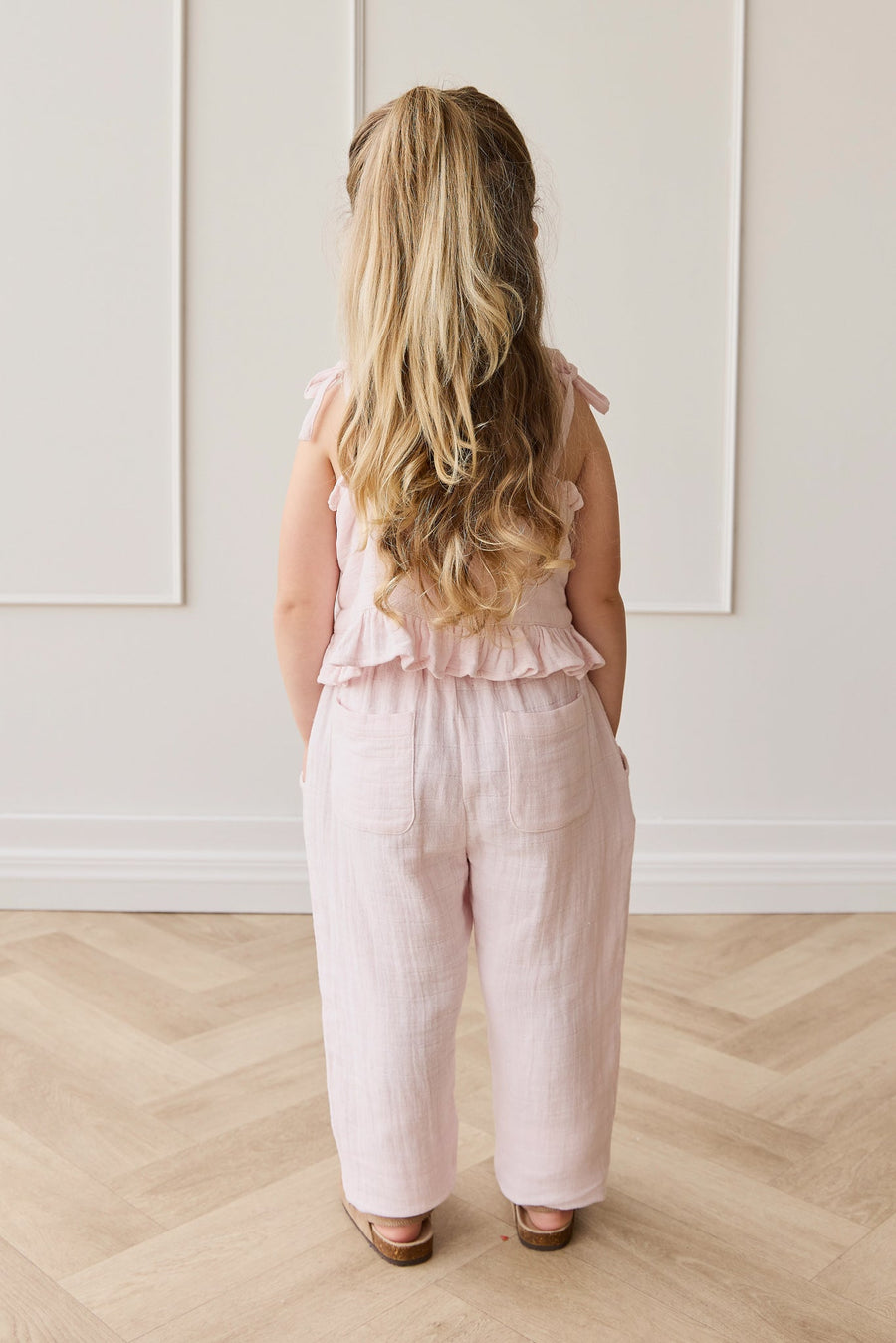 Organic Cotton Muslin Cordelia Pant - Cassia Childrens Pant from Jamie Kay Australia