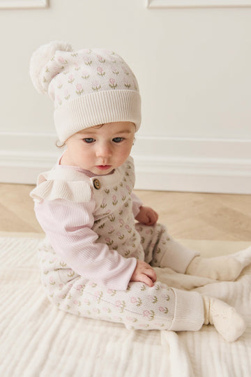 Savannah Onepiece - Olivia Jacquard Slightly Pink Childrens Onepiece from Jamie Kay Australia