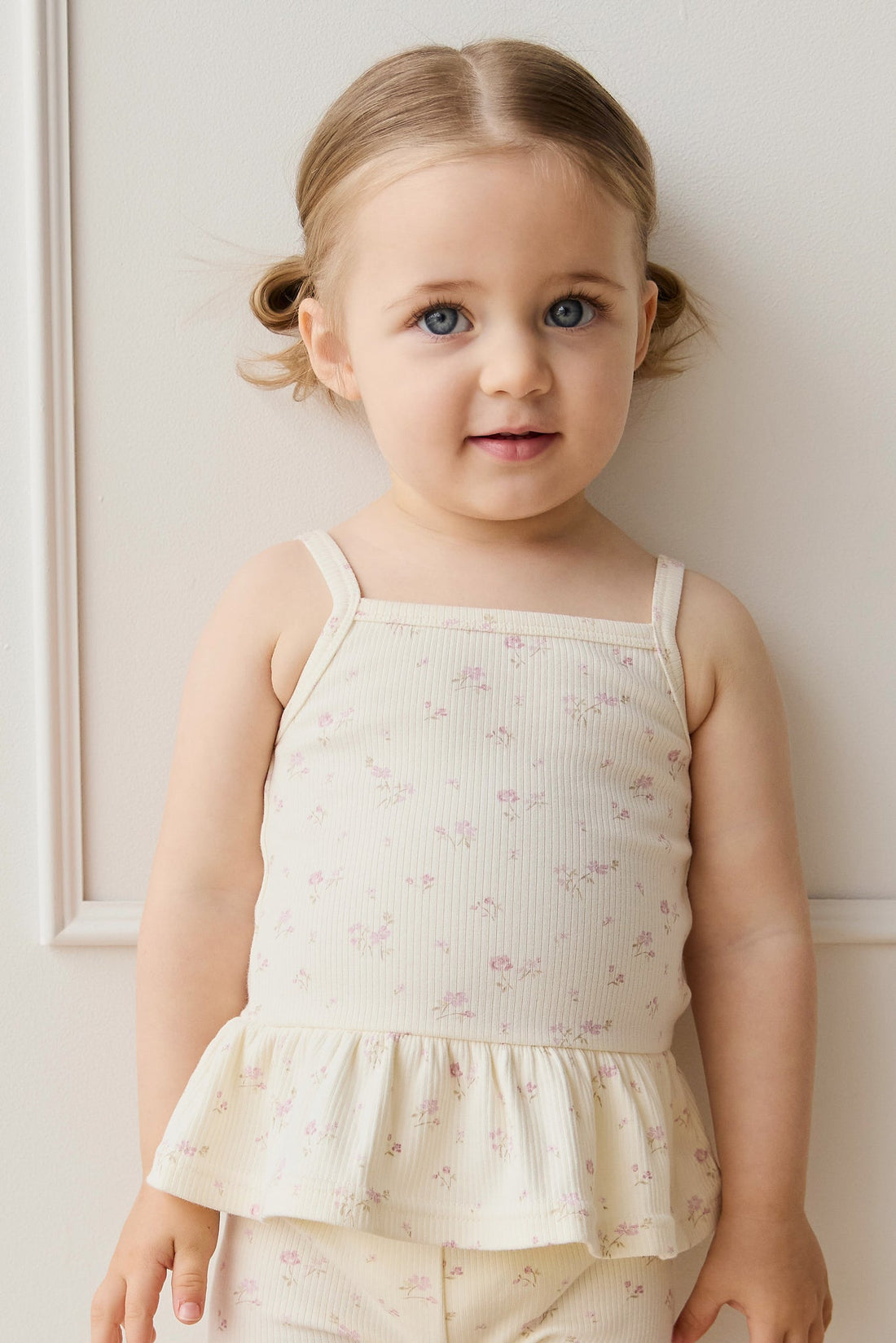 Organic Cotton Fine Rib Lillian Top - Caroline Egret Childrens Top from Jamie Kay Australia