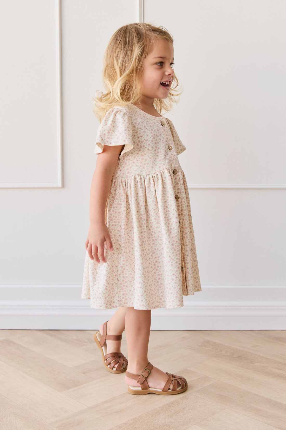 Organic Cotton Dahlia Dress - Penelope Rose Small Childrens Dress from Jamie Kay Australia
