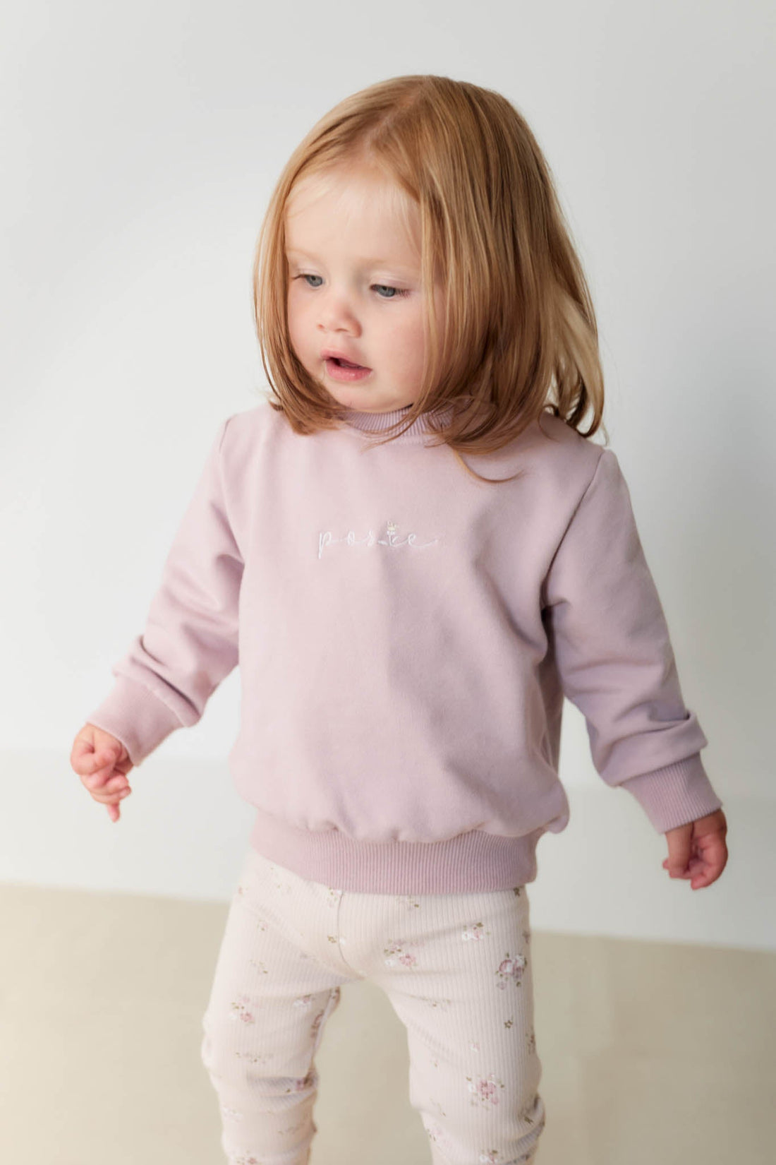 Organic Cotton Jalen Oversized Jumper - Heather Haze Childrens Sweatshirt from Jamie Kay Australia