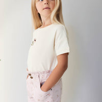 Pima Cotton Mimi Top - Parchment Petite Goldie Childrens Top from Jamie Kay Australia