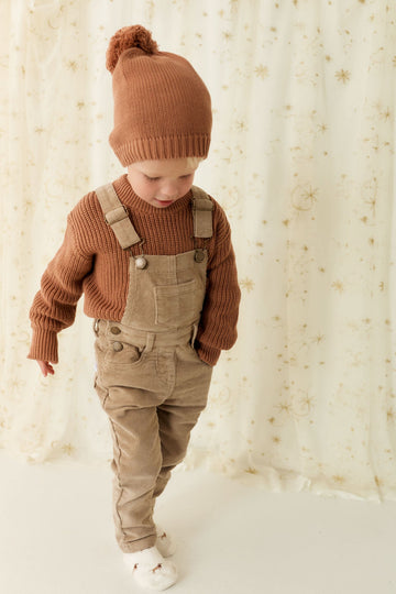 Jordie Cord Overall - Vintage Taupe Childrens Overall from Jamie Kay Australia