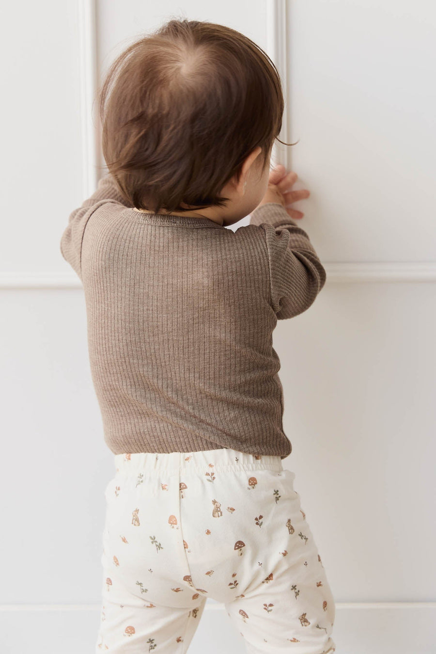 Organic Cotton Modal Long Sleeve Bodysuit - Brownie Marle Childrens Bodysuit from Jamie Kay Australia