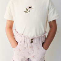 Pima Cotton Mimi Top - Parchment Petite Goldie Childrens Top from Jamie Kay Australia