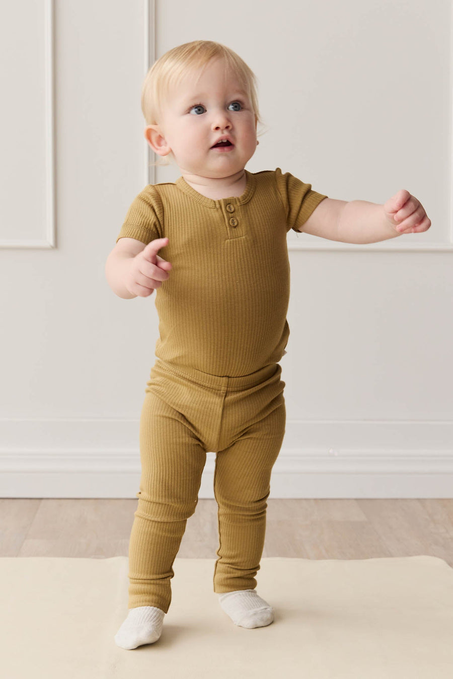 Organic Cotton Modal Everyday Legging - Buffalo Childrens Legging from Jamie Kay Australia