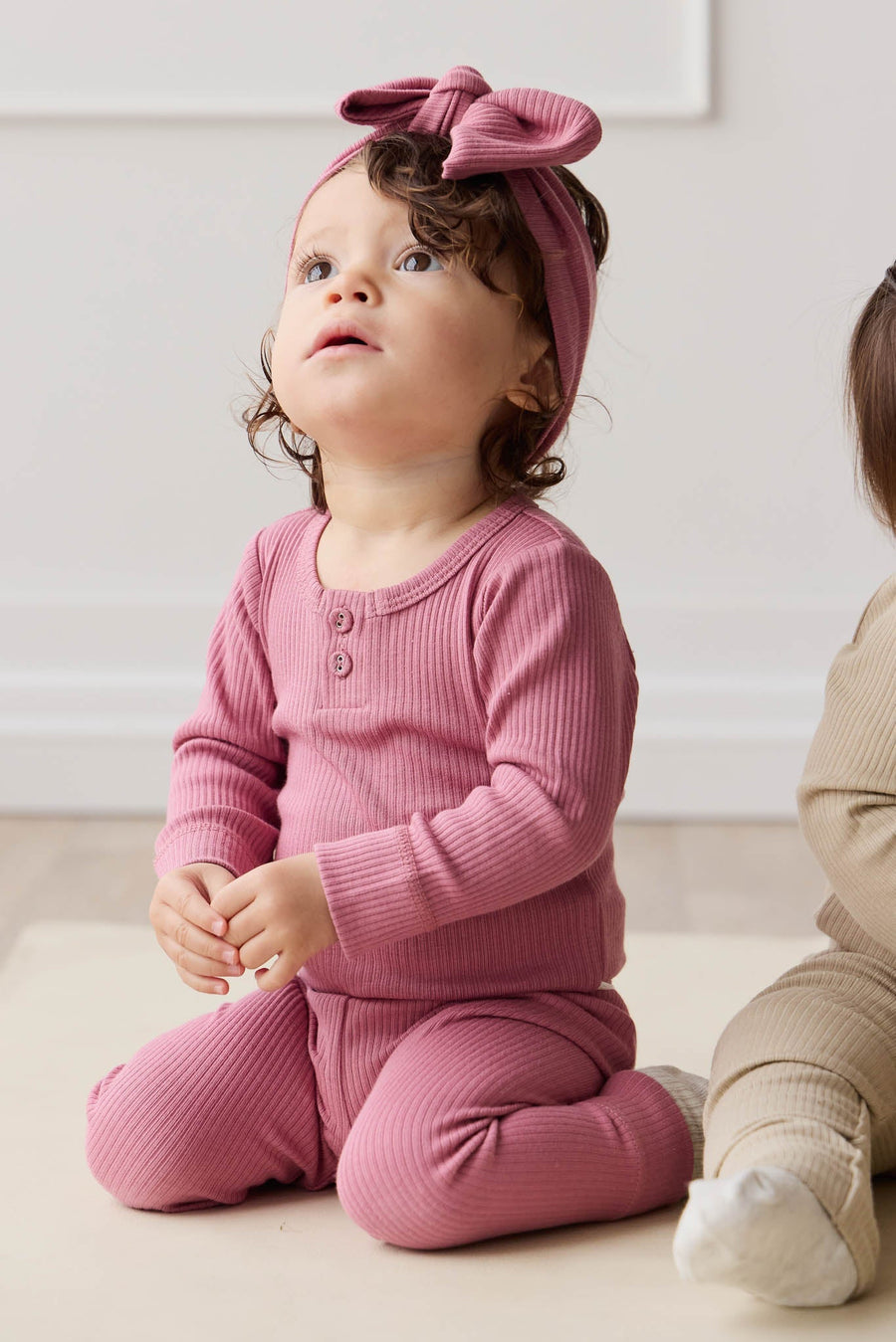 Organic Cotton Modal Everyday Legging - Rosette Childrens Legging from Jamie Kay Australia