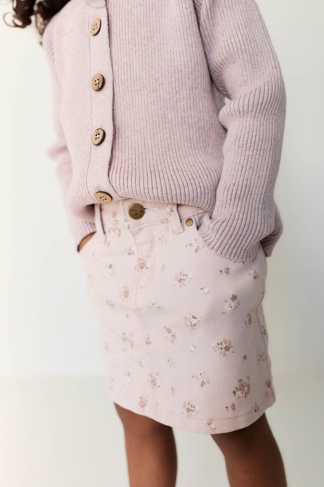 Adrienne Skirt - Petite Fleur Violet Childrens Skirt from Jamie Kay Australia